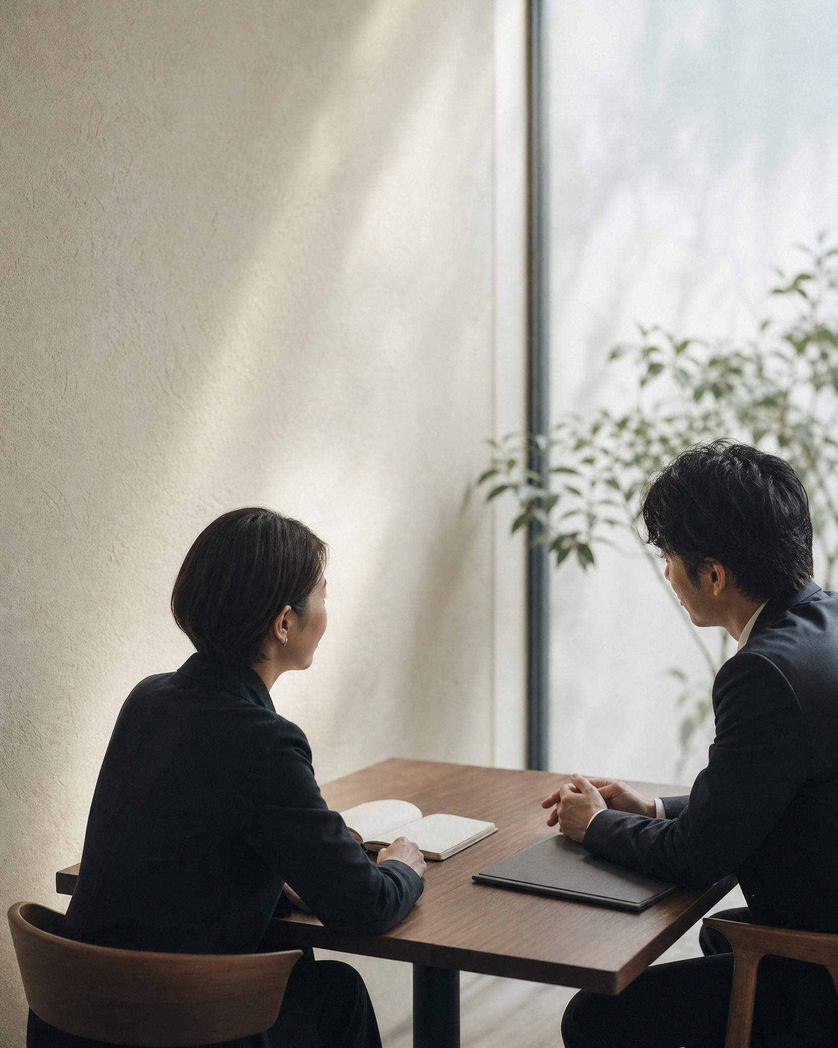 キャリアの可能性について対話する二人のプロフェッショナル